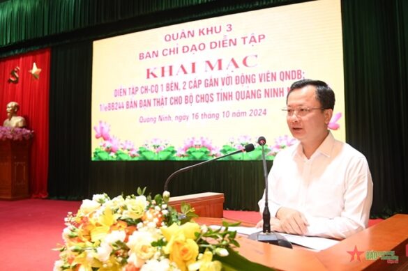 km2 Khai mạc Diễn tập Chỉ huy - Cơ quan 1 bên, 2 cấp bắn đạn thật năm 2024